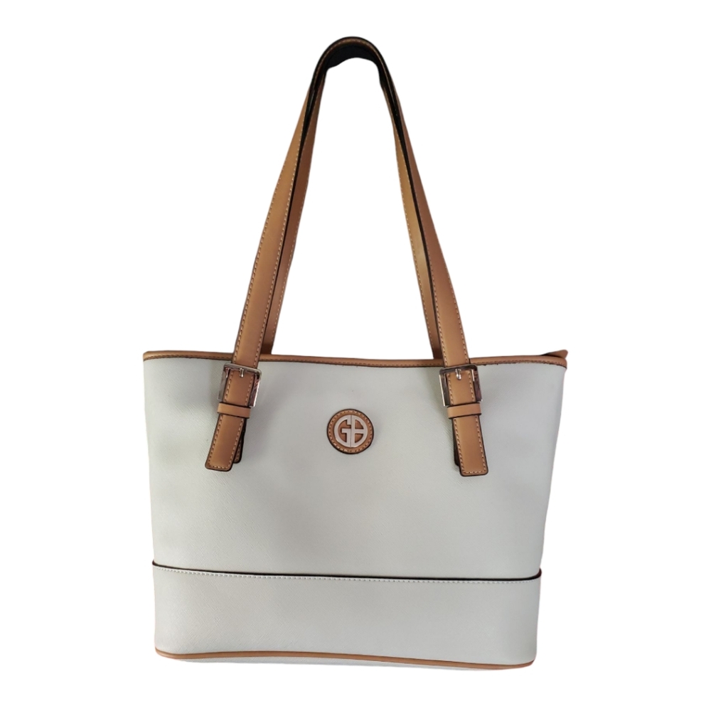 Giani Bernini Off White Tote Bag